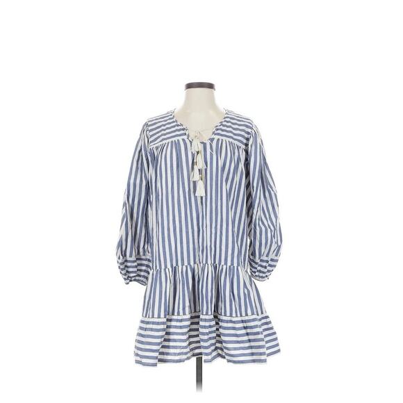 Bell Alicia Bell Blue white Stripe Ari Dress Small - Picture 1 of 4